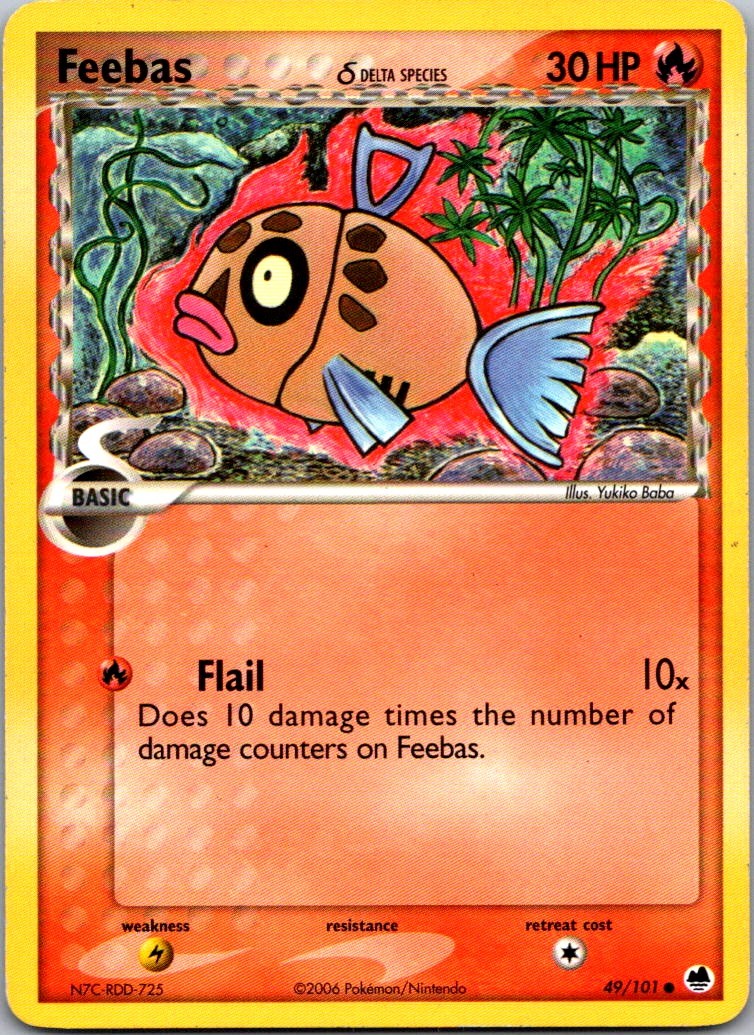 Feebas (Delta Species) 49/101 Dragon Frontiers Common LP
