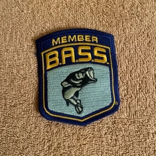 B.A.S.S. Member Patch 3"x4"  Sportsman Vintage New Other Embroidered Collectible