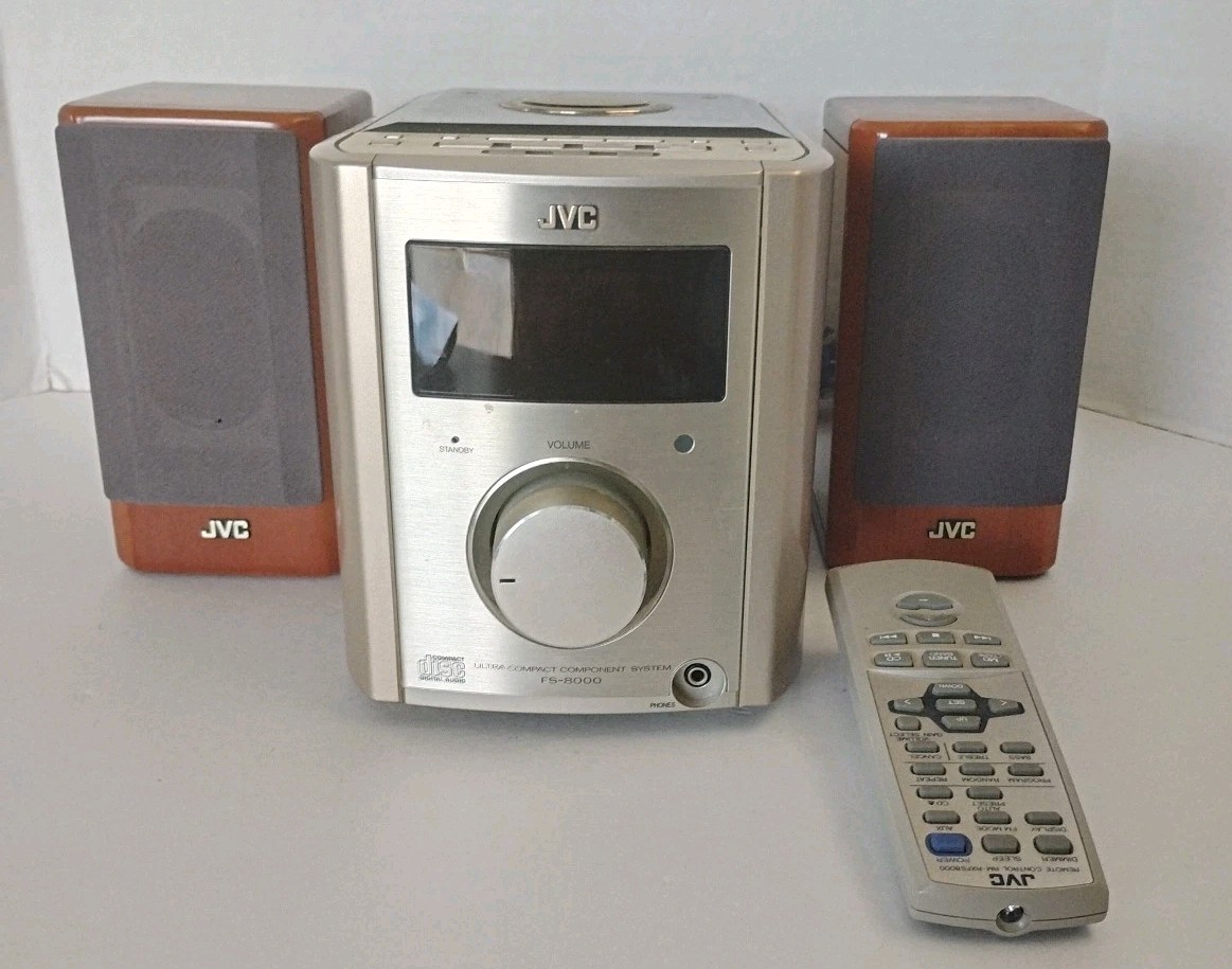 JVC ▪︎ Ultra Compact Component System CD AM/FM Radio FS 