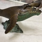 Vintage SF Bay Trading Co. Bronze Humpback Whale with Calf Sculpture 11" — photo 6