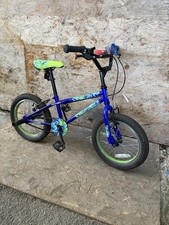 Apollo Chaos BMX Bike Kids Teens 20" Wheels Blue +Stunt Pegs Used Free UK Del 📮
