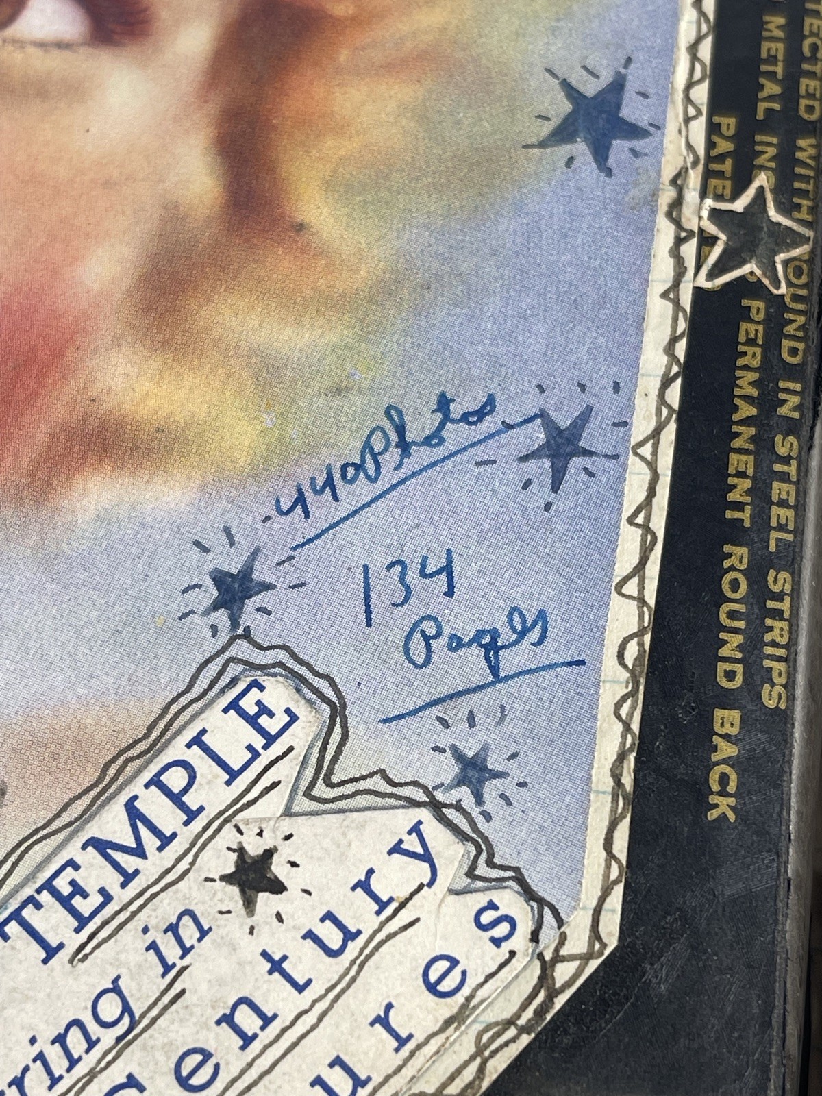 Handmade SHIRLEY TEMPLE 134 pg SCRAPBOOK NEWSPAPER MAGAZINE CLIPPINGS EPHEMERA