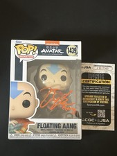 FIGURA FIRMADA POR ZACH TYLER EISEN FLOTANTE AANG AVATAR FUNKO POP AUTÓGRAFO CERTIFICADO DE AUTENTICIDAD JSA