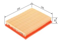Bosch Luftfilter 1 457 433 603 FüR Opel