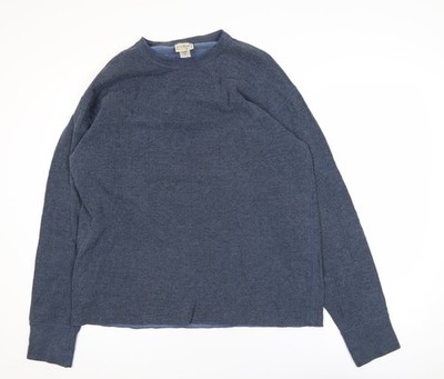 Herren UK Größe L L.L. Pullover Sweatshirt Bohnenblau