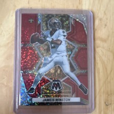 2022 Panini Mosaic Jameis Winston #215 Red Sparkle Prizm New Orleans Saints SP 