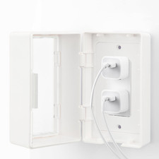 Baby Safety Outlet Cover Box, Locking Baby Proof Outlet Cover Locking Plug Cover