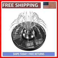 Exquisite Solar Water Fountain: 100% Glass Panel with 7 Nozzles for Stunning ...