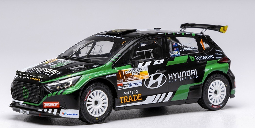 Hyundai i20 N Rally2 IXOMODELS miniature 1/43 du Rallye Daybreaker 2024