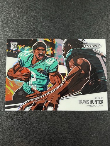 Travis Hunter #12 2025 Panini Prizm Manga Horizontal card