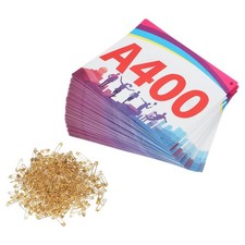 Running Bib Number 7x6 Inch, 1-400 Shadow Waterproof Competitor Number