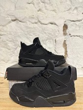 Air Jordan 4 Retro Black Cat 2020 GS Size 3.5Y Pre-owned Sneakers 408452-010