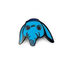 NEEL HARD ENAMEL NICKEL PLATED PIN YESTERDAYS CO