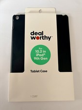Deal Worthy Apple iPad 9th Gen 10.2 inch Black Basic Tablet Case NEW