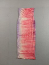 Db Women Dress M Multicolor Tie Dye Stretch Off The Shoulder Pullover Bodycon