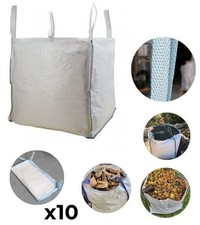 Ton Bulk Bags (10 PACK) Builders Garden Waste Dumpy Sacks FIBC 85CM 1 Tonne