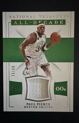 2018-19 Panini National Treasures - All-Decade Materials Paul Pierce #ADM-PP /99