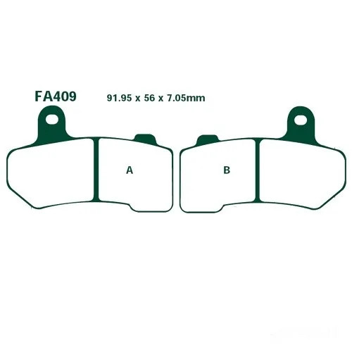 Bremsbelag EBC FA409 Vorne FüR Harley Davidson Vrscd 1130 Night Rod 2006-2007-image