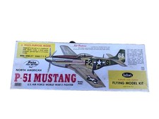NIB Sealed Guillows 402. P-51 Mustang Balsa Wood Airplane Flying Model Kit