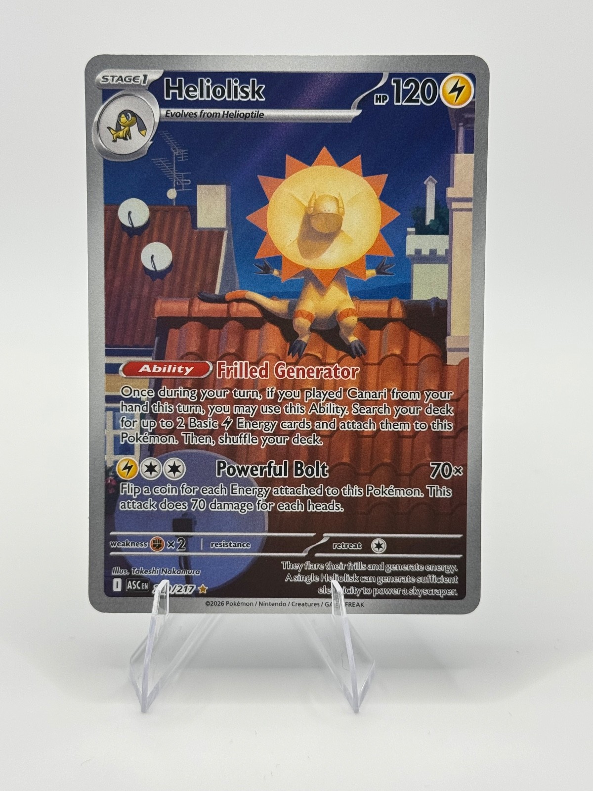 Heliolisk Holo Illustration Rare ME: Ascended Heroes 229/217 NM