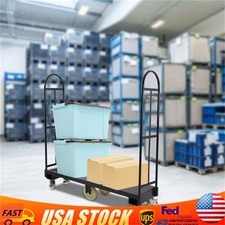 Heavy-Duty 60.5"x 15.7" Steel Dolly U-Boat Utility Push Cart Platform Hand Truck
