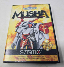 M.U.S.H.A. (Sega Genesis, 1990) MUSHA Complete CIB Tested Authentic Rare