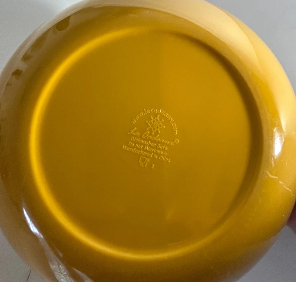 Cuenco para servir melamina Le Cadeaux 11" x 4" Benidorm amarillo azul Talavera picnic Foto 4 de 4