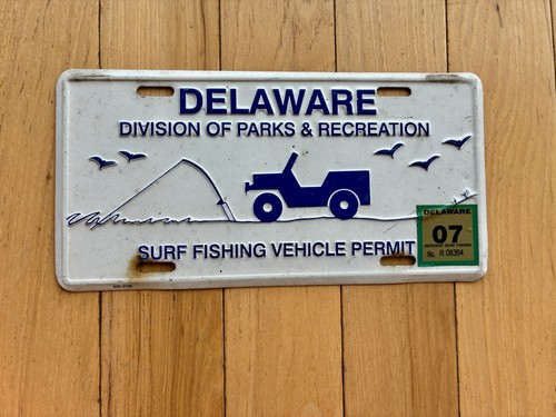 2007 Delaware Surf and Fishing Vehicle License Plate