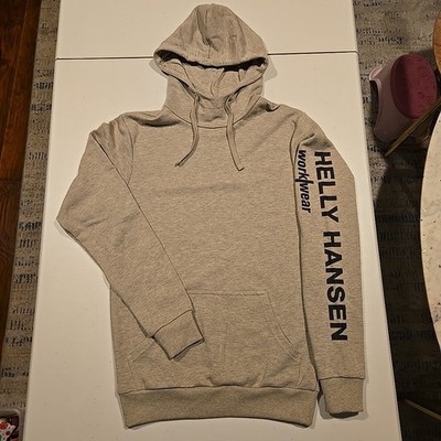 Helly Hansen Workwear Pull Over Hoodie. Men's S, Tan. New No Tags. High Neck.