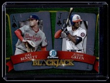 2022 Bowman Draft Baseball Blackjack Elijah Green/Jake Bennett RC Washington