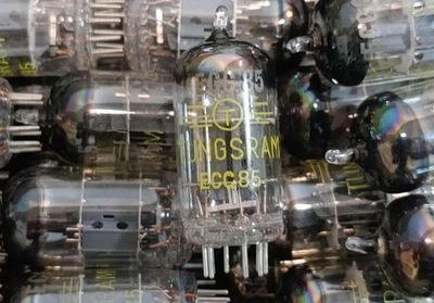 4 Stk. ECC85 TUNGSRAM HUNGARY Audio Dual TRIODE TUBE 6AQ8 1959 Baujahr - Bild 1 von 4