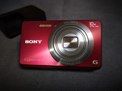 Sony Cyber-shot DSC-W690 16.1MP Digital Camera 10x Zoom Camera Red