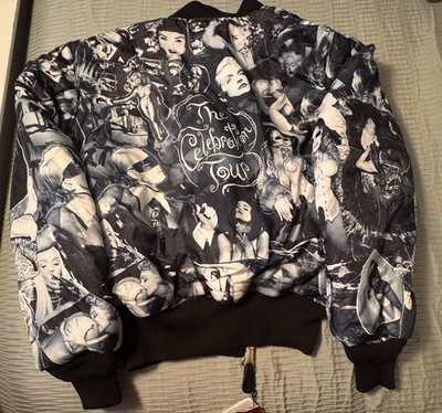  The Celebration Tour Reversible Bomber Jacket XL Black/Gray