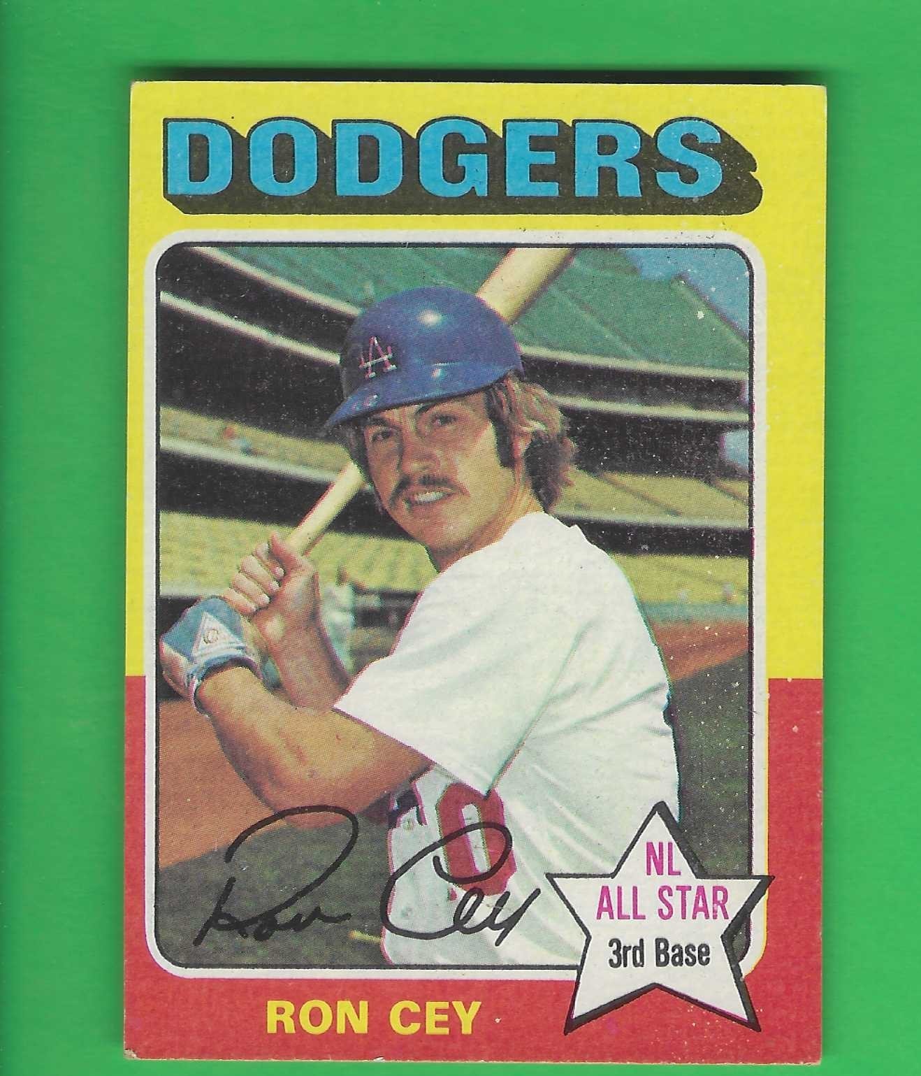 Ron Cey #390 Baseball Cards 1975 Topps trading card — raw and PSA graded price guide
