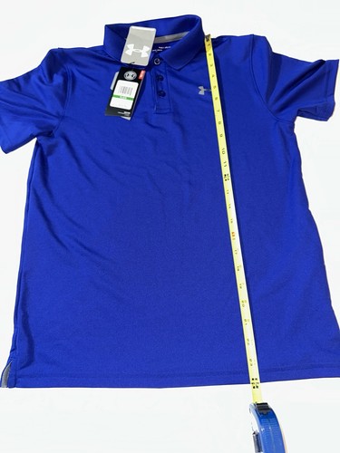 Under Armour Boys Heatgear Polo - Blue - Youth Large - Picture 4 of 6