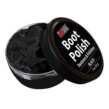 Premium Leather Boot  Shoe Polish Cream - Restores, Conditions  Black
