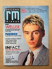 PAUL WELLER RECORD MIRROR MAGAZINE FEB 7 1987 - PAUL WELLER COVER + FEATURE INSI