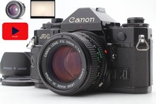 Near MINT CANON A-1 35mm SLR Film Camera NFD New FD 50mm F/1.4 Lens From JAPAN