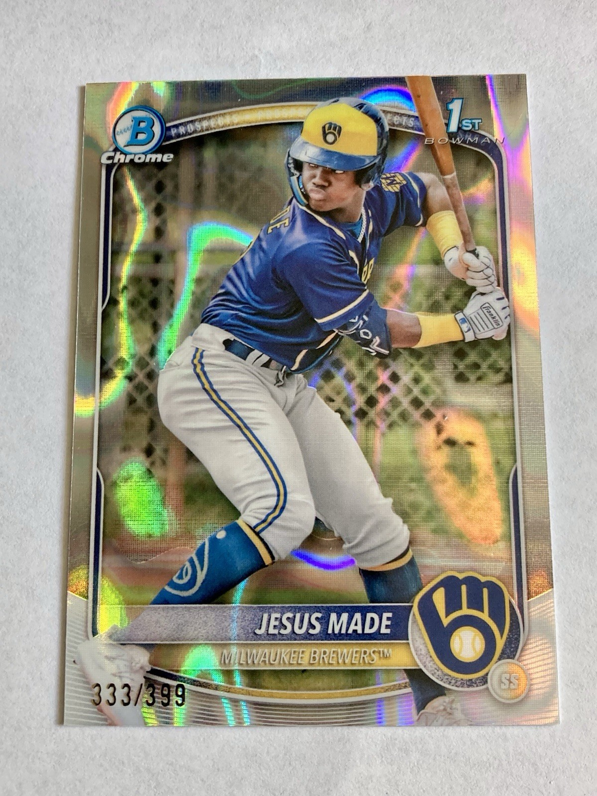 2025 Bowman - Chrome Prospects Jesus Made #BCP-50 Lava Refractor /399 (RC)