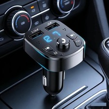 Bluetooth 5.0 Car Wireless FM Transmitter Adapter 2USB PD Charger