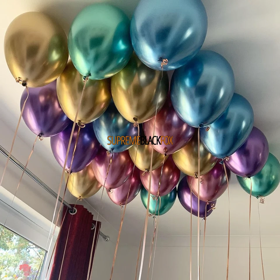 Metallic Chrome Balloons (25) Graduation, Birthday, Sweet 16, Party (12 inch) - Image 2 of 4