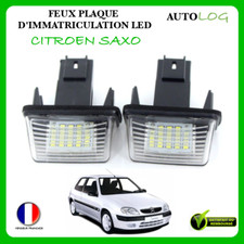 2x FEUX PLAQUE D'IMMATRICULATION LED CITROEN SAXO II BLANC PUR