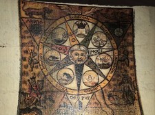 Antico Manoscritto Illustrato Astrologia Alchimia Astronomia Epoca 1700