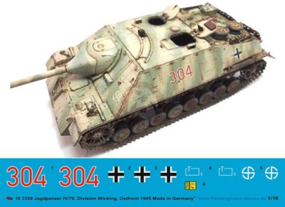 Peddinghaus 1/16 Jagdpanzer IV L/70 Markings Wiking Div. Eastern