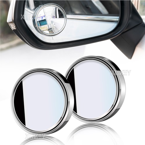 2PCS Blind Spot Mirrors Round HD Glass Convex 360° Side Rear View Mirror for Car