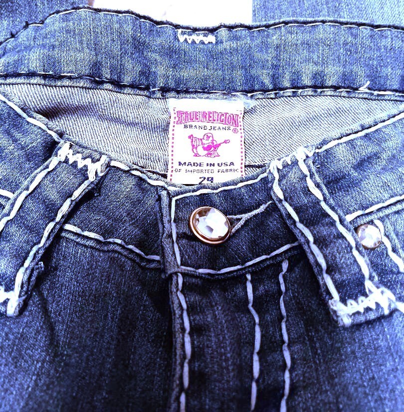 True Religion Joey Super T Jeans with original tags Light Wash image 7