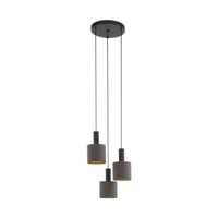 Eglo 97684 Concessa 1 E27 3-Fach HäNgeleuchte Ø420Mm Dunkelbraun Gold