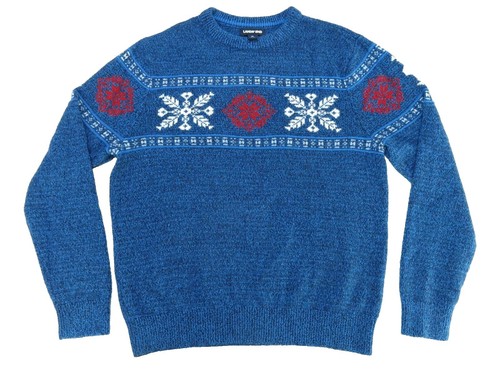 Vintage 80s Cotton Sweater from Lands End brand | Black with