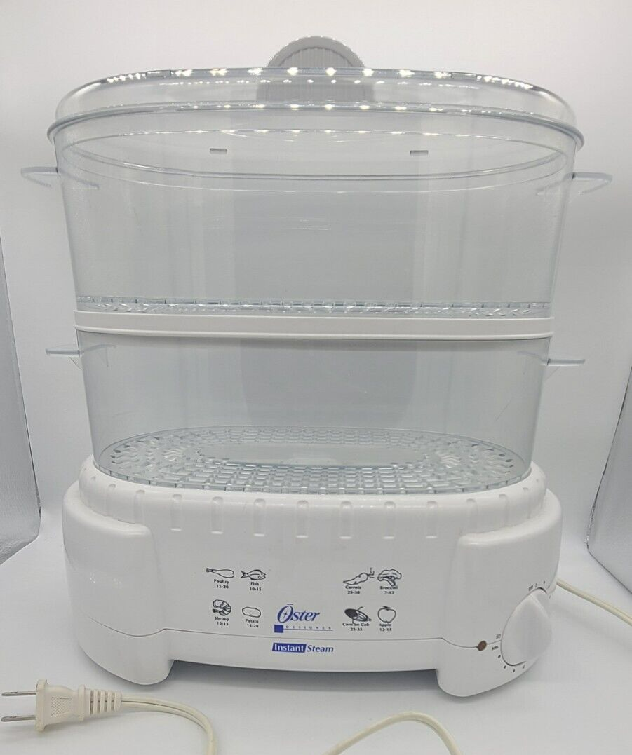 Oster Designer 6 Quartz Instant Steam 4711 2 Tier Food Steamer and Rice
