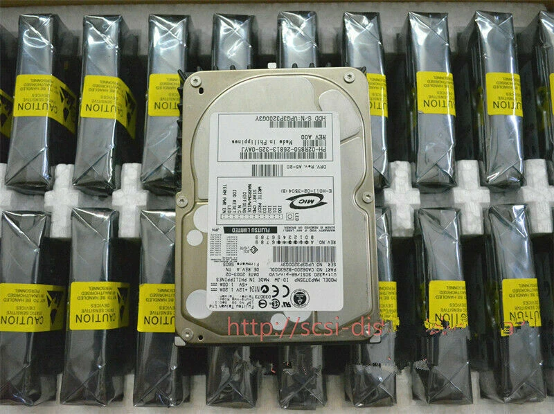 FUJITSU MAP3735NP 72.8GB 10K 68-pin SCSI hard drive - Image 2 of 2